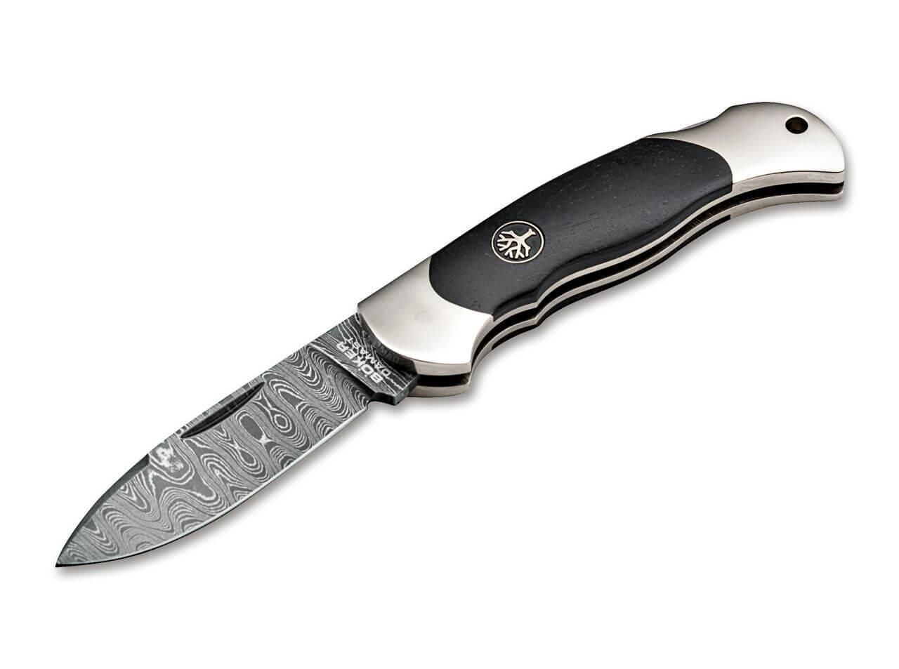 Böker Manufaktur Junior Scout Spearpoint Hornbeam Damascus Çakı