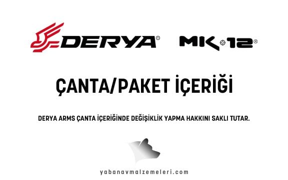 Derya MK-12 Çanta İçeriği