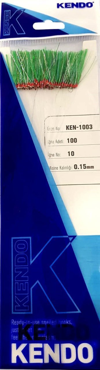 Kendo Özel Köstek 100 Adet İğne No:9 Yeşil Ördek İmitasyon