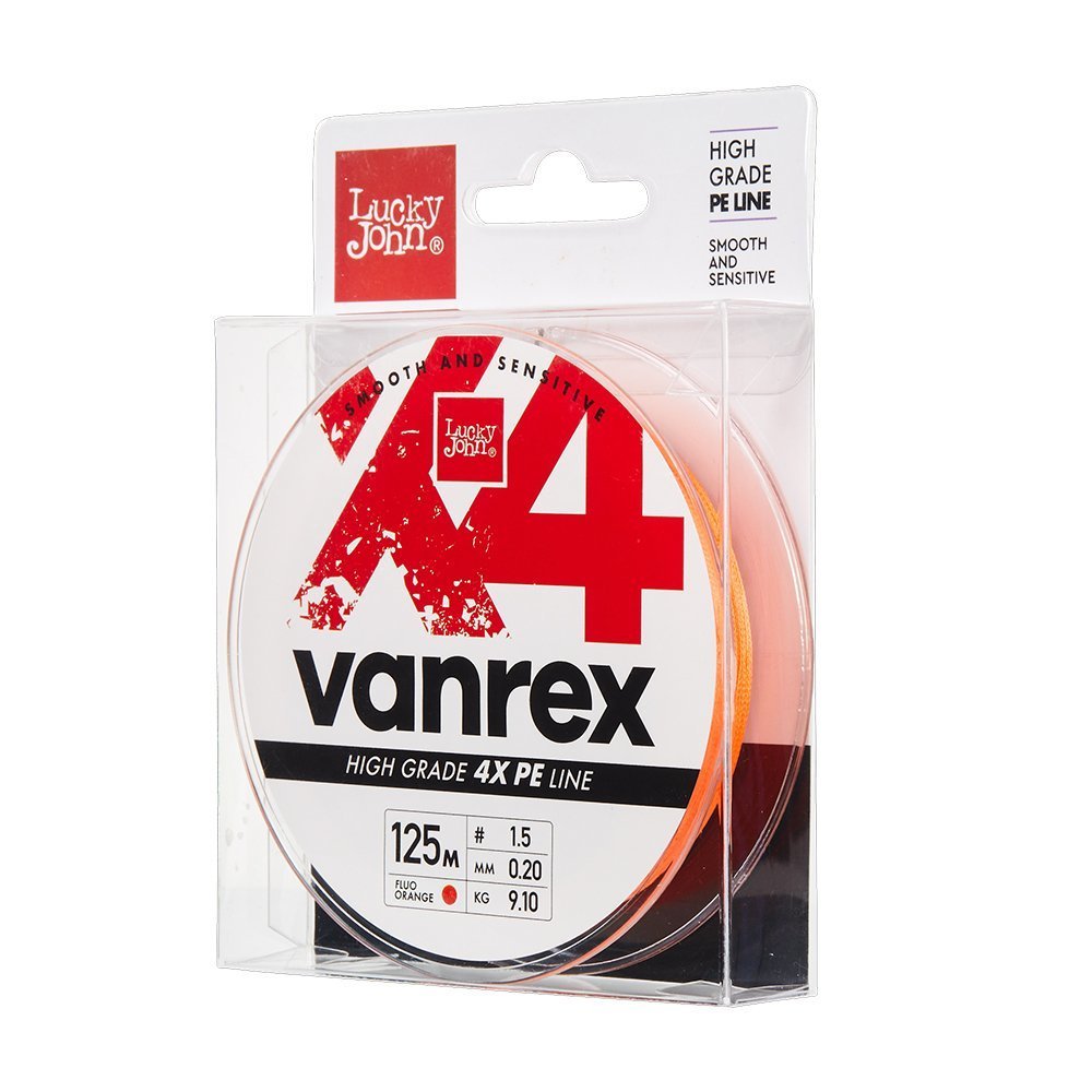 Lucky John Vanrex Pe Örgü X4 Fluo Turuncu 125M 0.17 MM