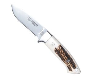 Cudeman 254-C Akeley Deer Antler Geyik Boynuzu Saplı Deri Kılıflı Bıçak