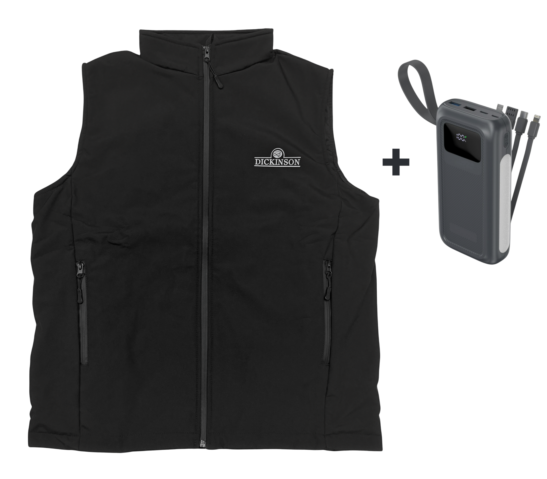 Dickinson Softshell Isıtmalı Siyah Yelek (+Powerbank)