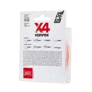 Lucky John Vanrex Pe Örgü X4 Fluo Turuncu 125M 0.20 MM