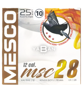 MESCO 28 GR BIOR TAPA AV FİŞEĞİ - 12 CAL.