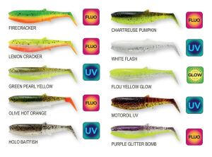 Savage Gear Cannibal Shad 6.8cm 3gr Chartreuse Pumpkin