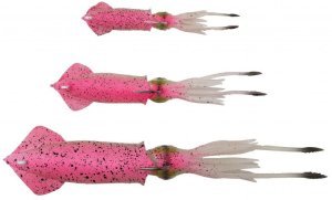 Savage gear 3D TPE Swim Squid 95mm 10g 2 Adet Suni Yem Pink Glow