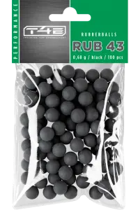 UMAREX T4E RB .43 KALİBRE SİYAH RUBBERBALL / 100 ADET