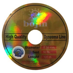 BOJIN Dyneema İp Misina 100 m - 0.30 mm Yeşil 1/10