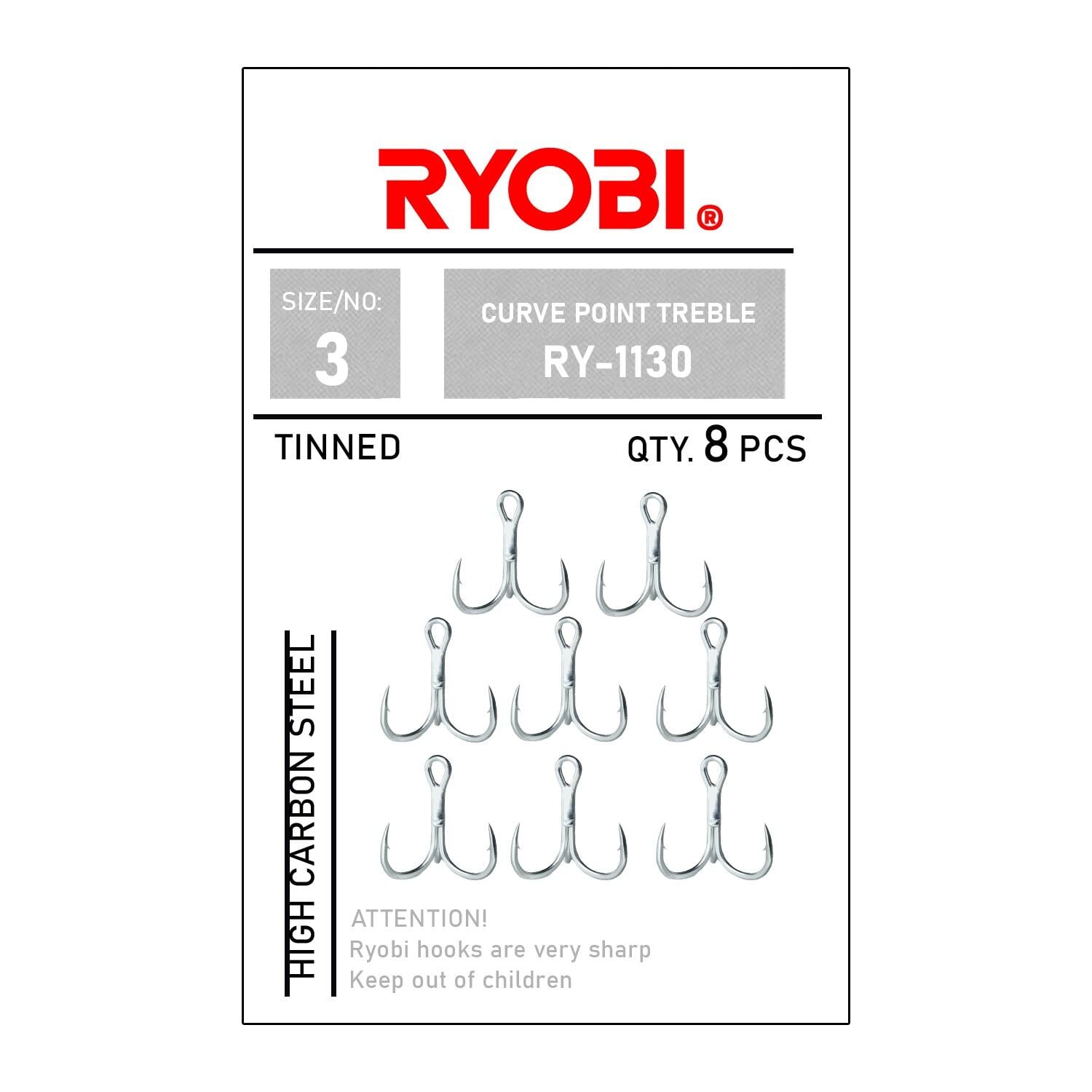 Ryobi İğne Curve Point Treble RY-1130