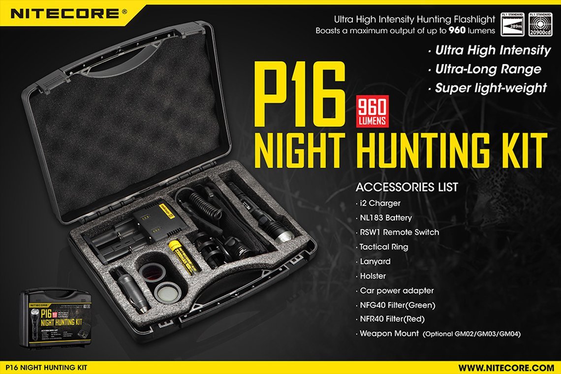 NITECORE P16 960 LÜMEN EL FENERİ SETİ