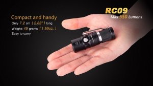FENIX RC09 SİYAH 550 LÜMEN EL FENERİ