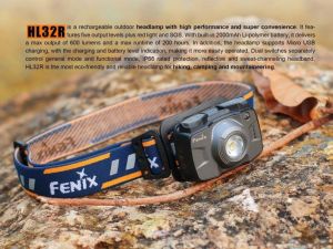 FENİX HL32R USB 600 LÜMEN KAFA LAMBASI