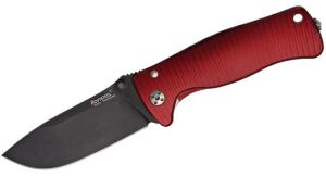 Lionsteel SR2A RB Aluminium Red handle black blade Çakı
