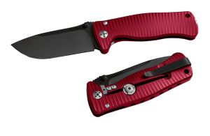 Lionsteel SR2A RB Aluminium Red handle black blade Çakı