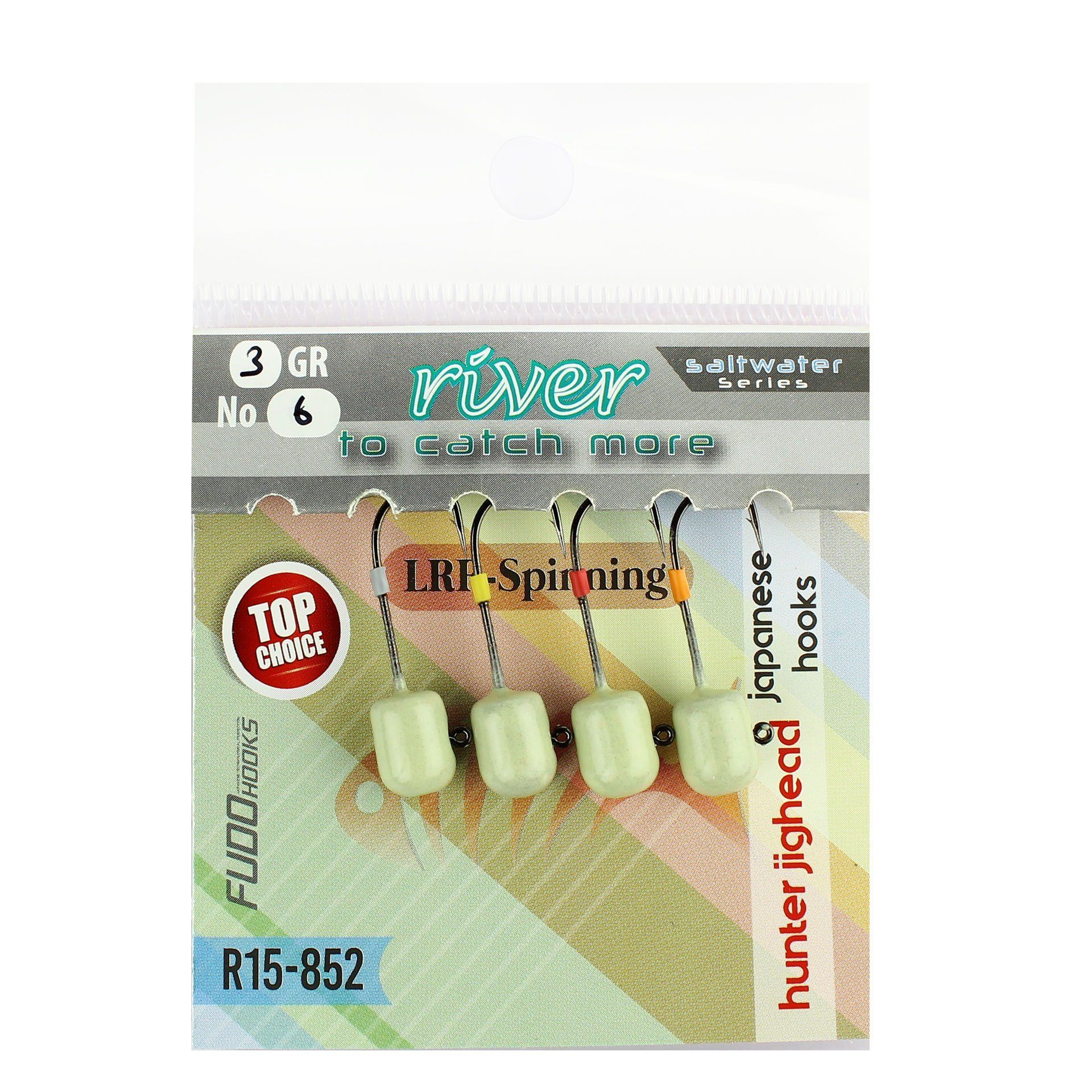 River Hunter Jig Head Glow 4P 1 GR
