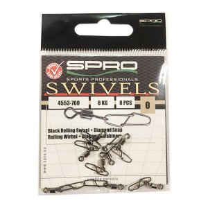 SPRO Diamond Klipsli Fırdöndü No:00 - 8 Adet