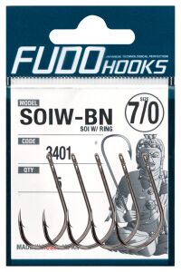 Fudo 3401 Soi Delikli Pala Black Nikel İğne 9/0