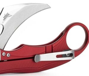 Lionsteel L.E.One Mid-Red / Stone Washed Çakı