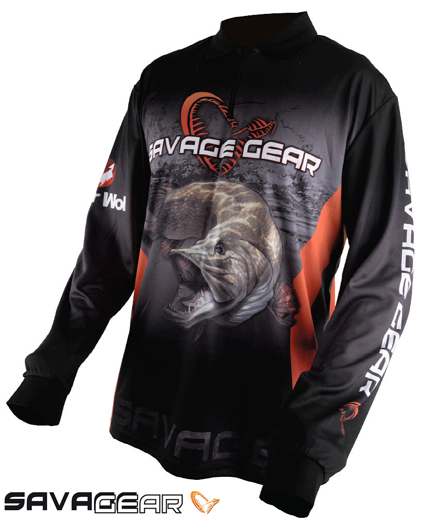 Savage gear Tournament Jersey Pike/Zander/Perch Black
