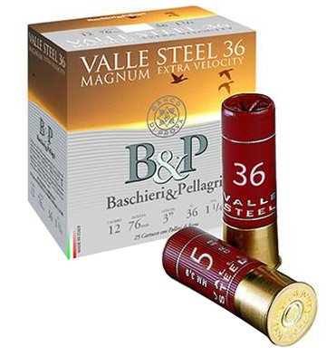 B&P VALLE STEEL MAGNUM EXTRA VELOCITY 36 GR. AV FİŞEĞİ - 12 CAL.