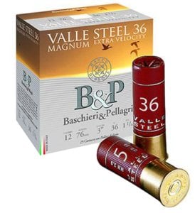 B&P VALLE STEEL MAGNUM EXTRA VELOCITY 36 GR. AV FİŞEĞİ - 12 CAL.