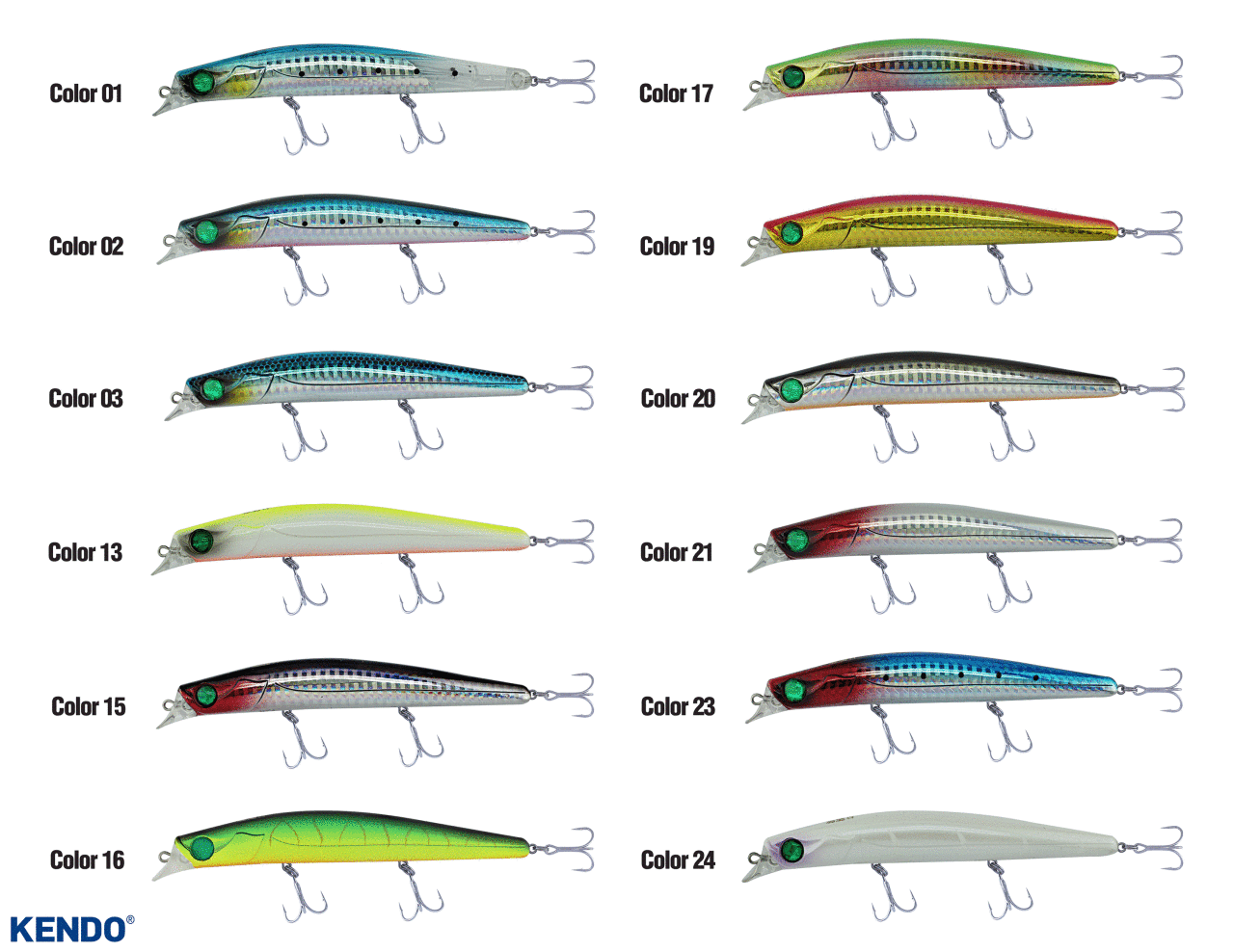 Kendo Haryu 9.5 cm 8.0g Floatıng Suni Yem 32