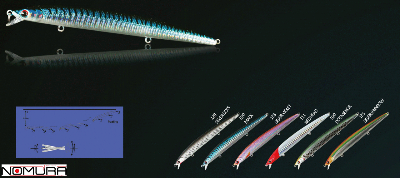 Nomura Slım Jerk  13 cm 12.2g Floatıng 0-0,5m Suni Yem 128