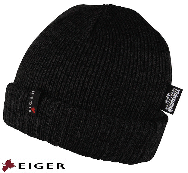 Eiger Tightly Knitted Hat w/Thinsulate Charcoal
