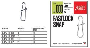 Lucky John Klips 5111 Fastlock Snap 000