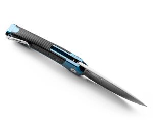 Lionsteel Twain-Blue Titanium / Carbon Fiber Çakı