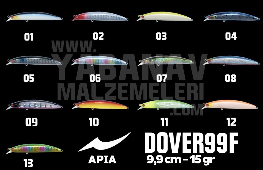 APIA DOVER 99F 9,9 CM 15 GR SAHTE BALIK