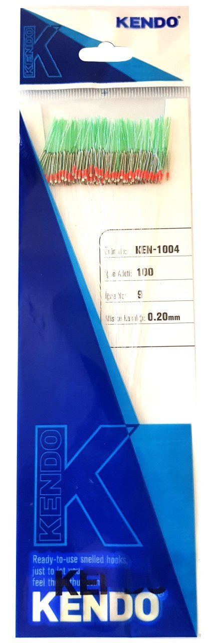 Kendo Özel Köstek 100 Adet İğne No:9 Yeşil Mor Sim
