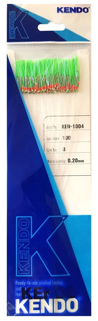 Kendo Özel Köstek 100 Adet İğne No:9 Açık Yeşil Mor Sim