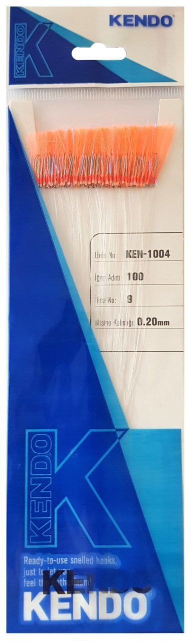 Kendo Özel Köstek 100 Adet İğne No:9 Turuncu Mor Sim