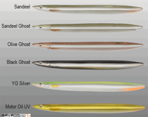 Savage gear B-SG Line Thru Sandeel 150mm 27g 05-YG Silver