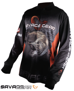 Savage gear Tournament Jersey Pike/Zander/Perch Black L
