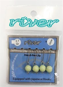 River Jig Kafa Hareketli İğneli Glow