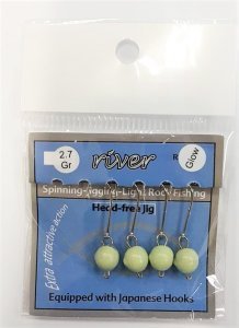 River Jig Kafa Hareketli İğneli Glow
