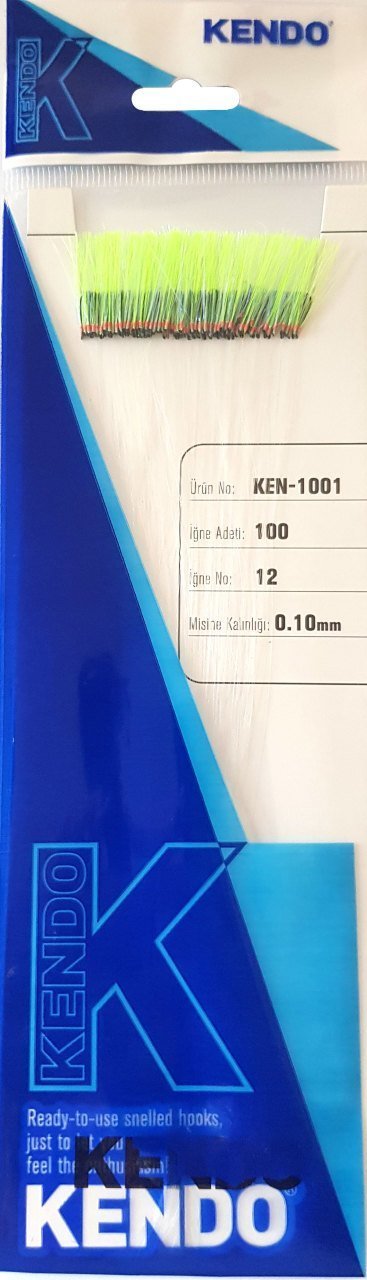Kendo Özel Köstek 100 Adet İğne No:12 Siyah İğne Fosforlu Sarı Mor Sim