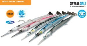 Savage gear Needlefish Pulsetail 2+1 23 cm 55g Suni Yem Blue Silver