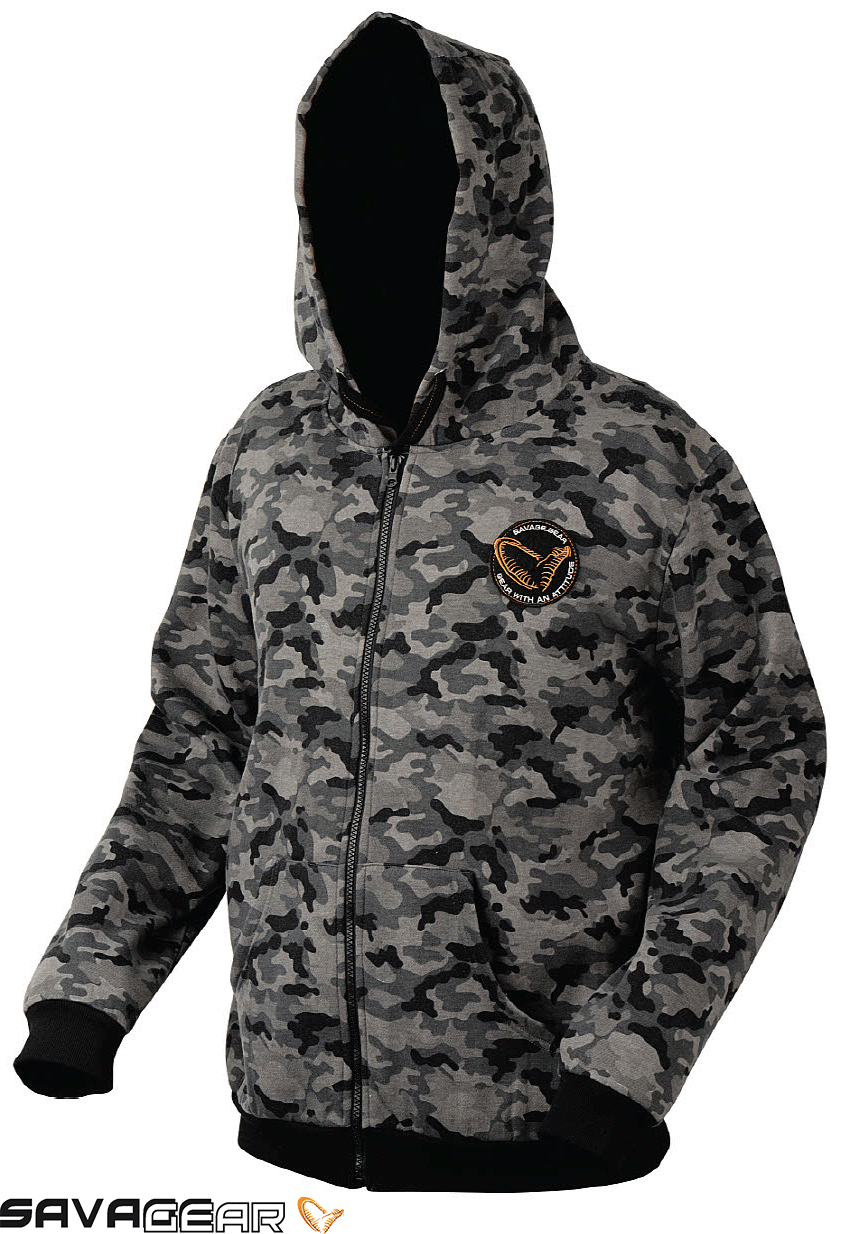 Savage gear Black Savage Zip Hoodie M