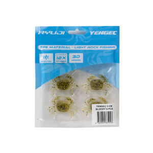 RYUJI YENGEÇ 5 CM TPE SİLİKON (6 ADET)
