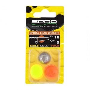 SPRO Spiral Weight Sasi Kurşunu 18GR Assorti1/3