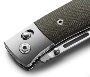 Lionsteel NiNi - Green Canvas - Titanium Bolster Çakı