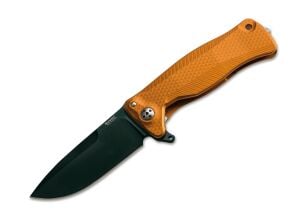 Lionsteel SR11 Aluminum Orange handle black blade Çakı