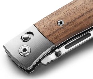 Lionsteel NiNi – Santos Wood - Titanium Bolster Çakı
