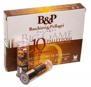 B&P BIG GAME COPPER BUCKSHOT 11/0 10 PELLETS - 12 CAL.