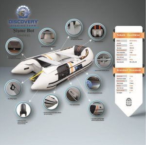 DISCOVERY 430 CM ALÜMİNYUM TABAN ŞİŞME BOT