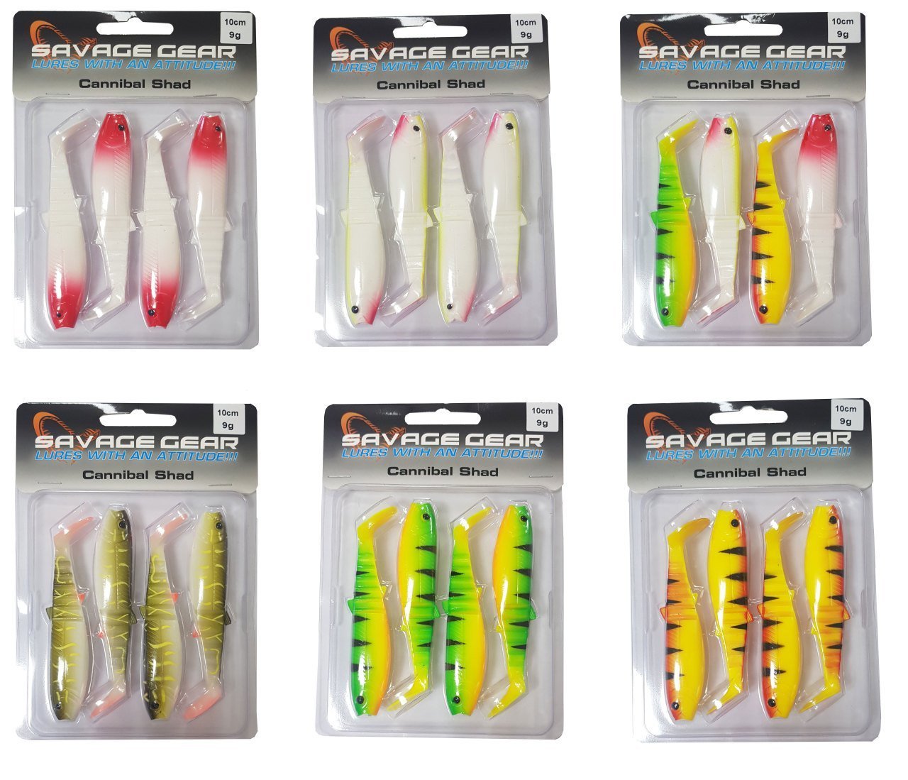 Savage gear Cannibal 10cm 4 Adet Suni Yem Read Head