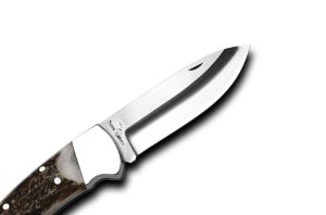 Bora 205 BPS Büyük Boy Yuvarlak Uçlu Boynuz Saplı Çakı Survival Kit